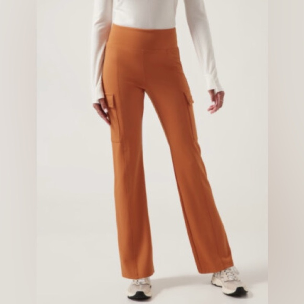 Athleta Delancey Straight Cargo Pant Foliage Orange XXS
